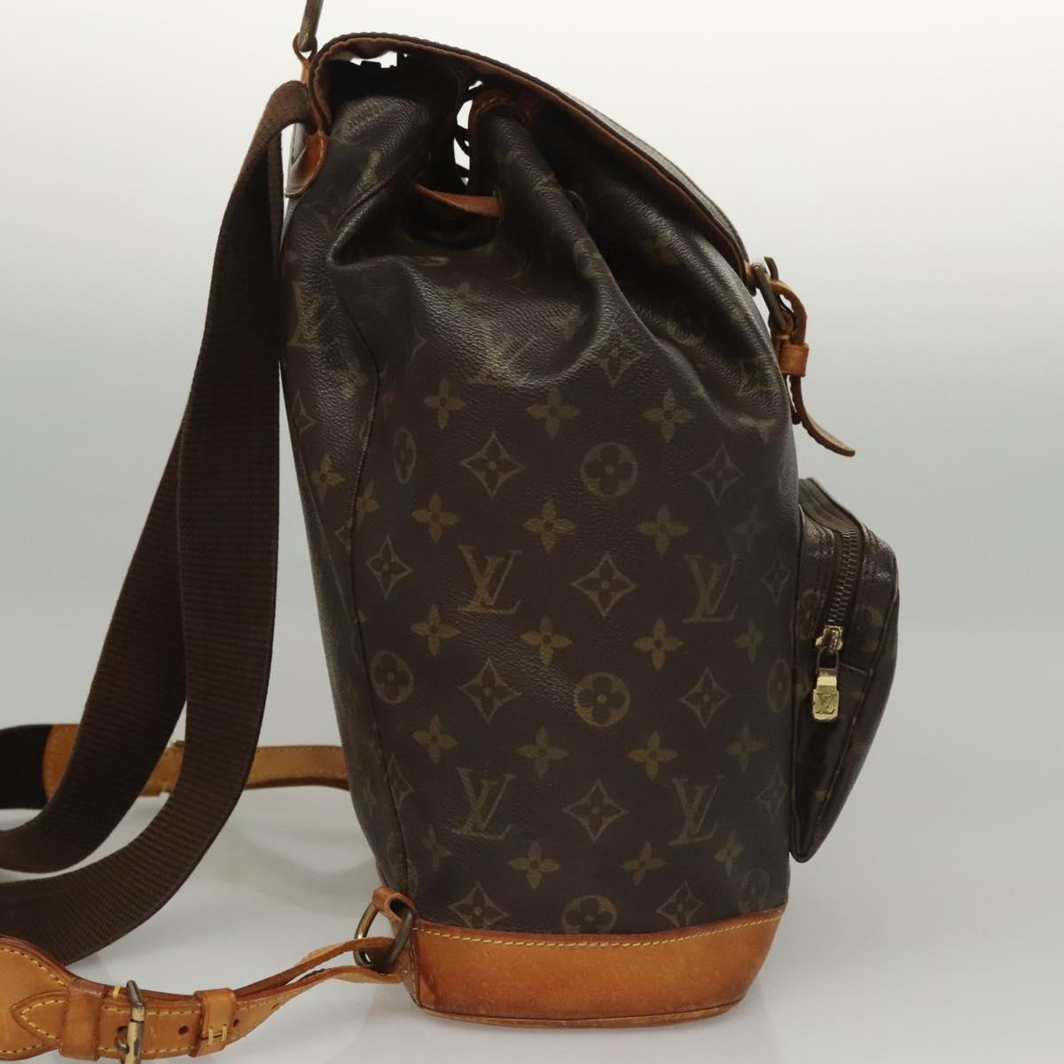 LOUIS VUITTON Monogram Montsouris GM Backpack M51135 LV Auth 116906