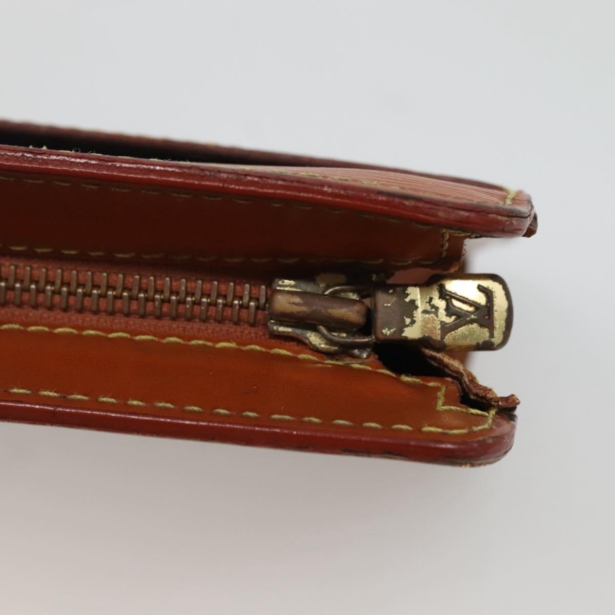 LOUIS VUITTON Epi Pochette Homme Clutch Bag Zipangu Gold M52528 LV Auth 116908