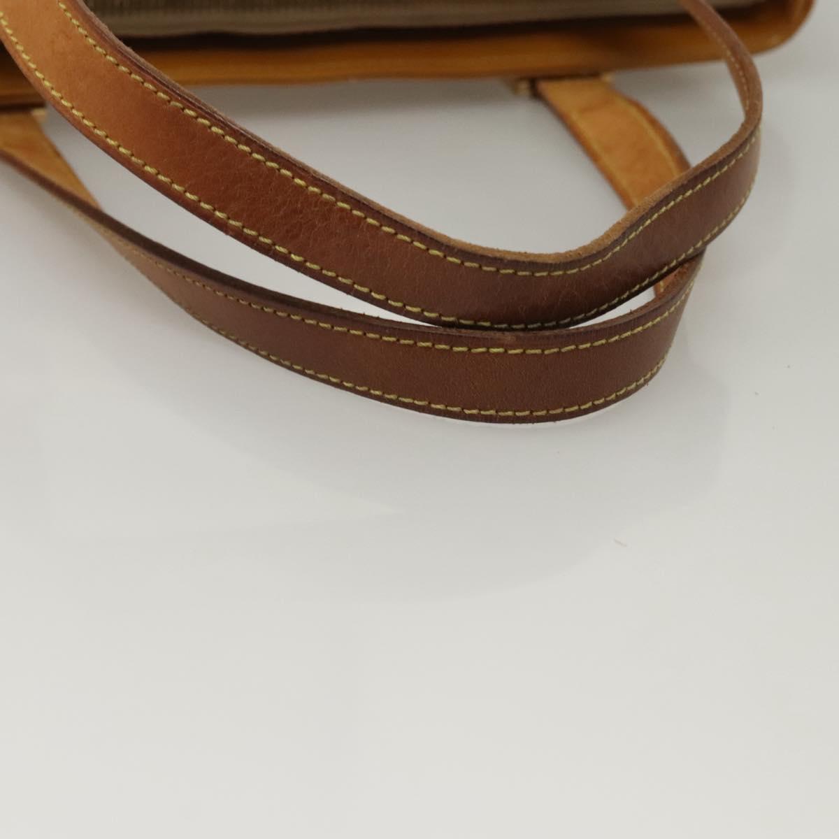 LOUIS VUITTON Monogram Vernis Houston Hand Bag Beige M91004 LV Auth 116941