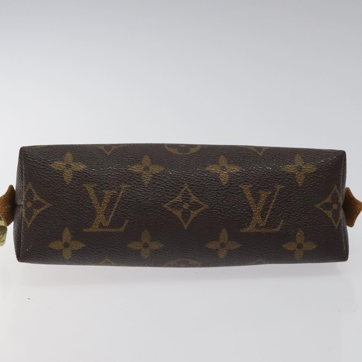 LOUIS VUITTON Monogram Pochette Cosmetic PM Cosmetic Pouch M47515 LV Auth 116999