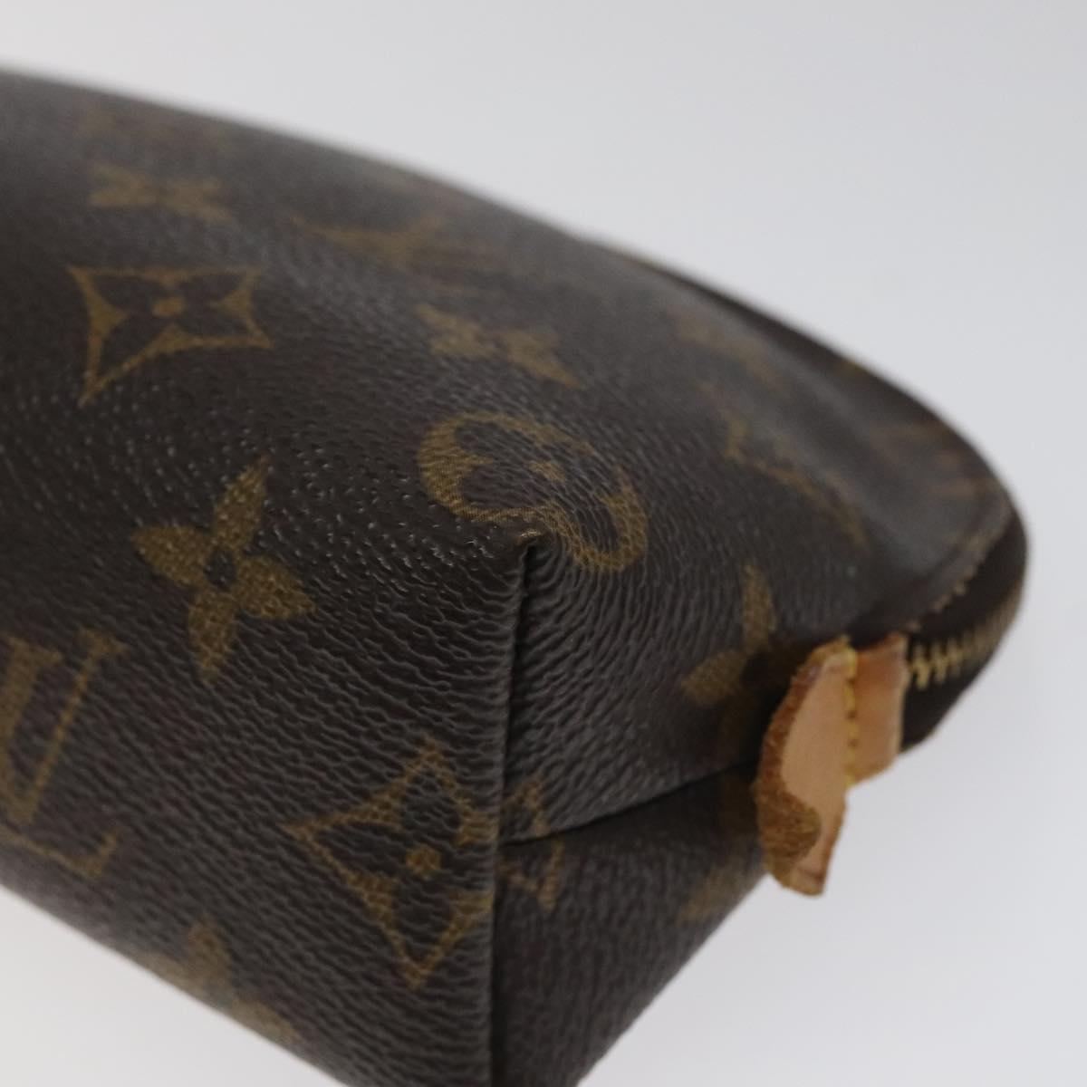 LOUIS VUITTON Monogram Pochette Cosmetic PM Cosmetic Pouch M47515 LV Auth 116999