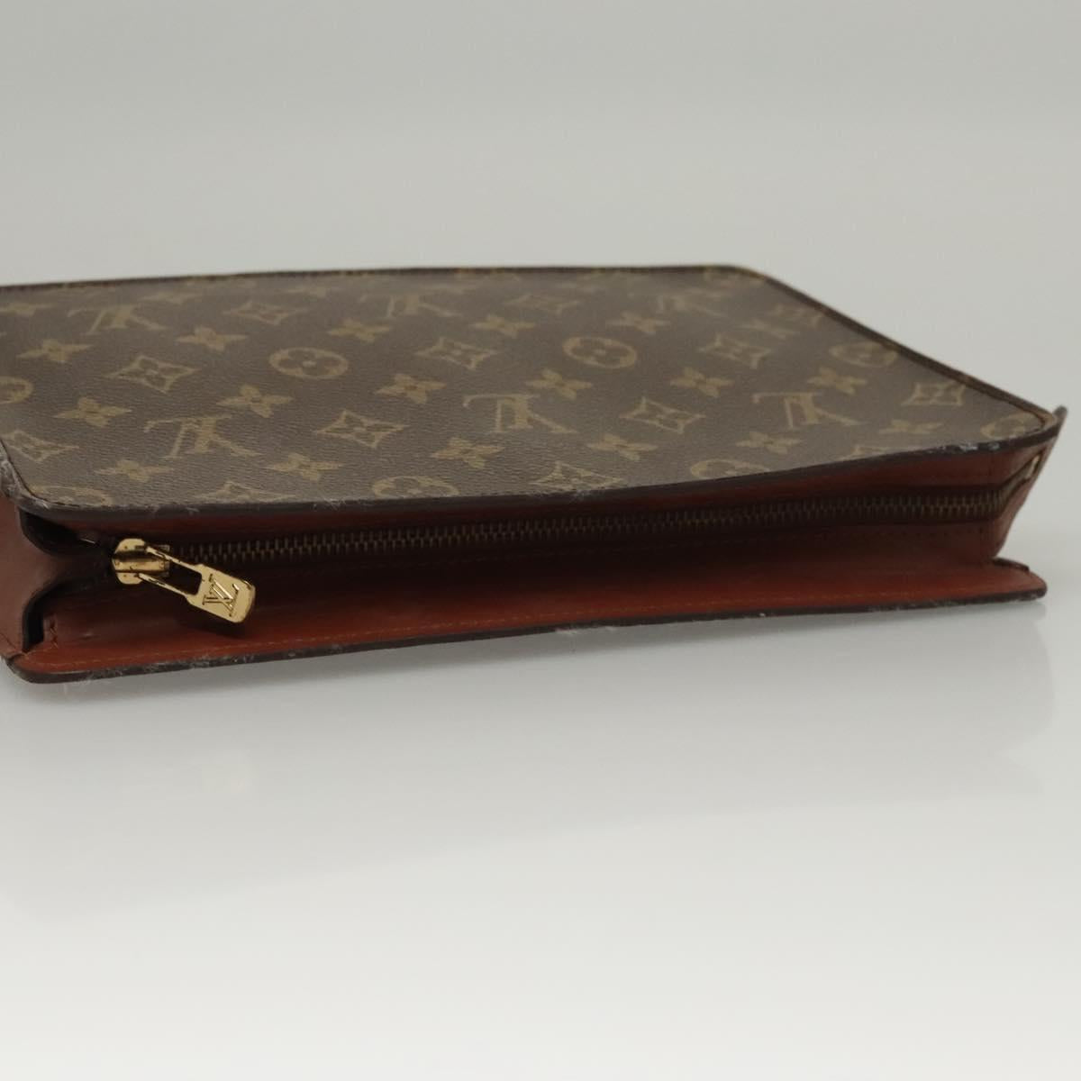 LOUIS VUITTON Monogram Pochette Homme Clutch Bag M51795 LV Auth 117033