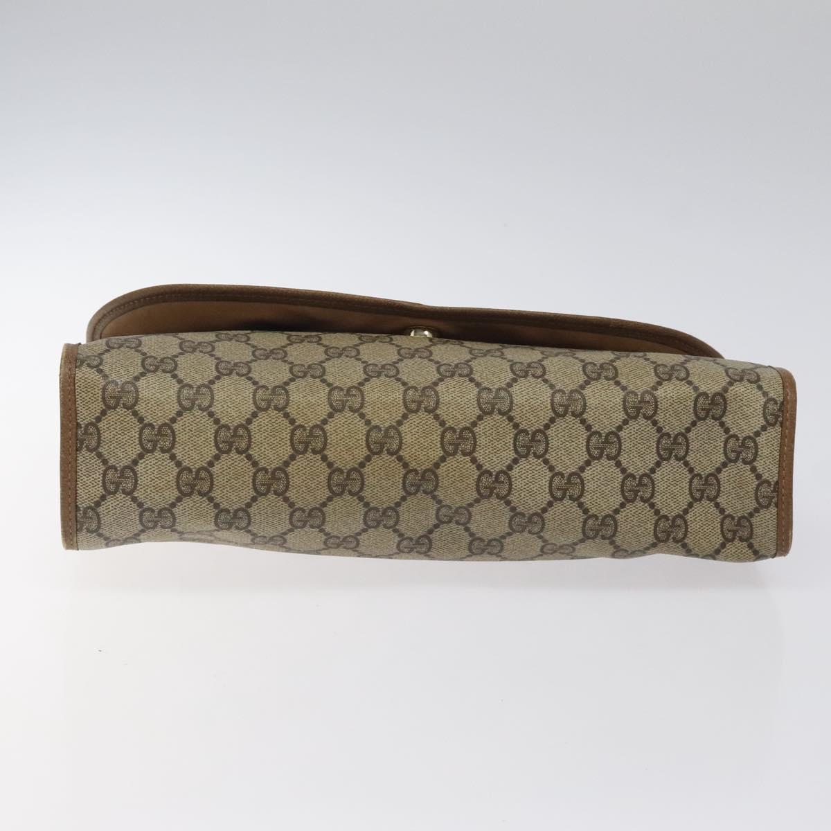 GUCCI GG Supreme Web Sherry Line Bag PVC Beige Green Red 89 01 031 Auth 117063