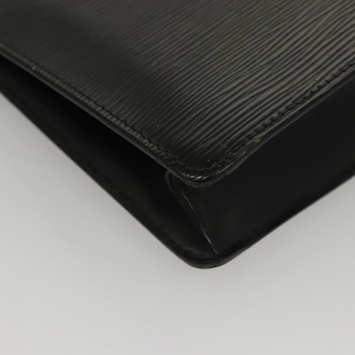LOUIS VUITTON Epi Pochette Homme Clutch Bag Black Noir M52522 LV Auth 117085