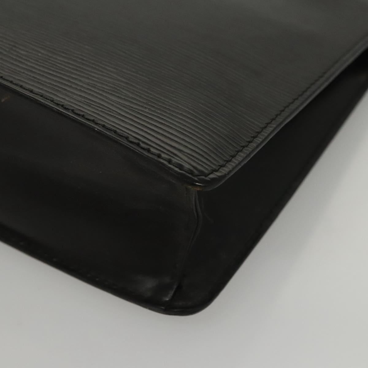 LOUIS VUITTON Epi Pochette Homme Clutch Bag Black Noir M52522 LV Auth 117085