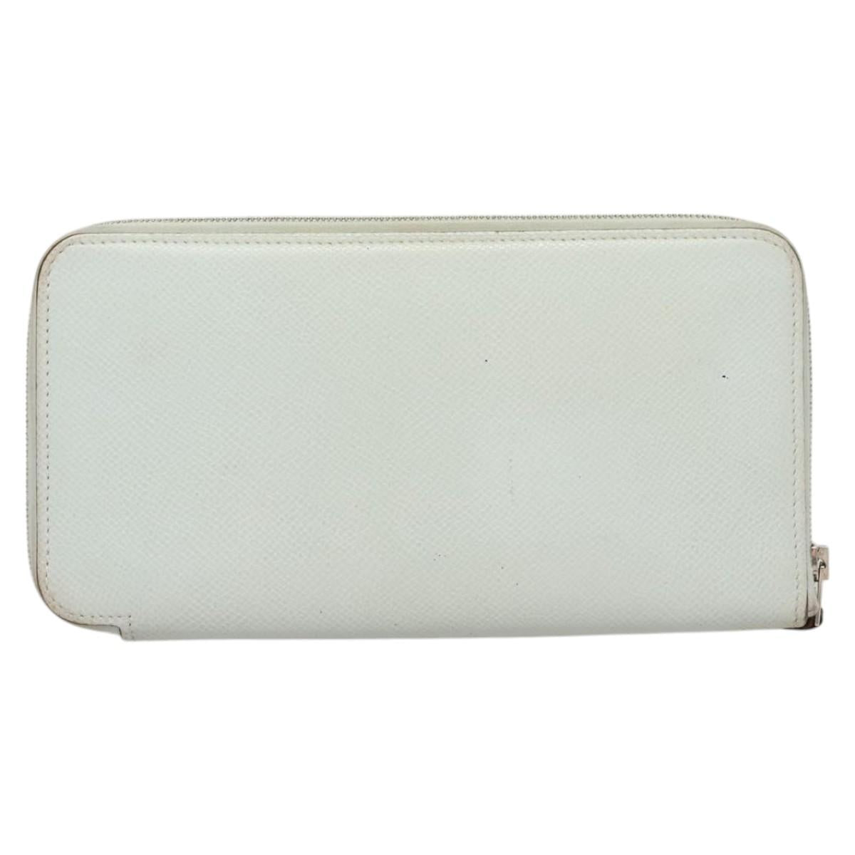 HERMES Steeple Azap Long Long Wallet Epsom Light Blue Auth 117188