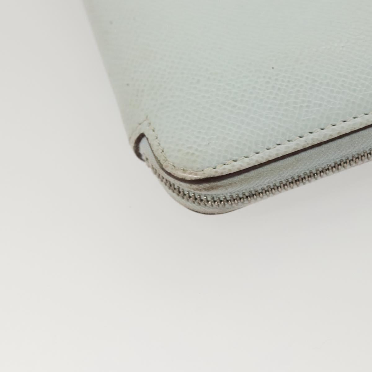 HERMES Steeple Azap Long Long Wallet Epsom Light Blue Auth 117188