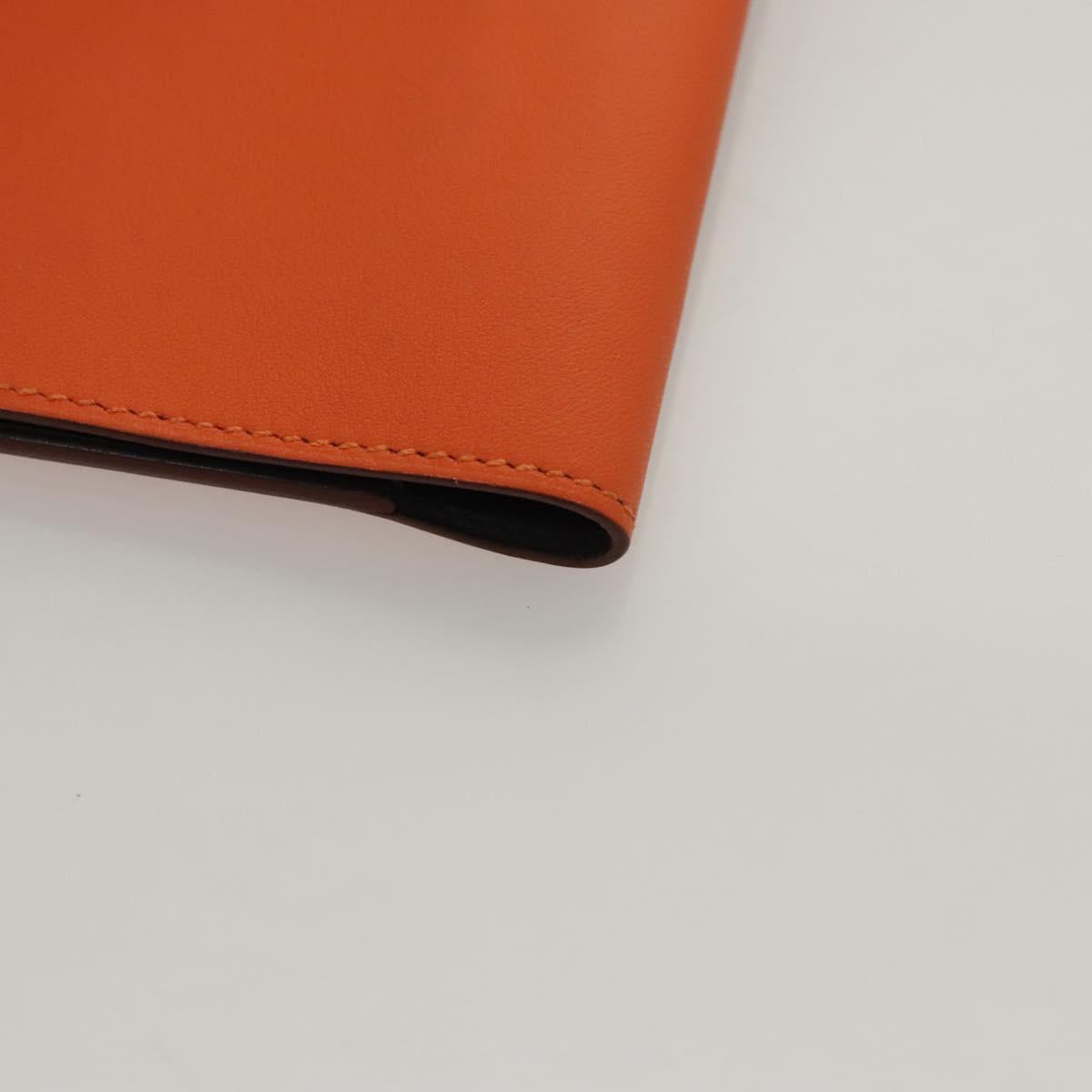 HERMES EA Zip PM Day Planner Cover Vaux Swift Orange Auth 117190M
