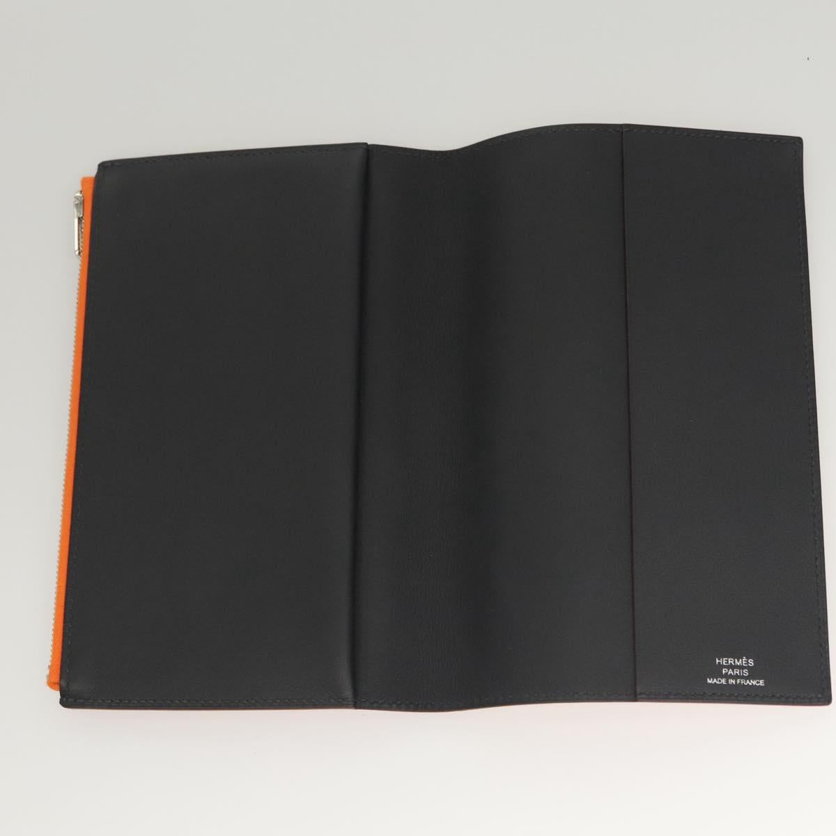 HERMES EA Zip PM Day Planner Cover Vaux Swift Orange Auth 117190M