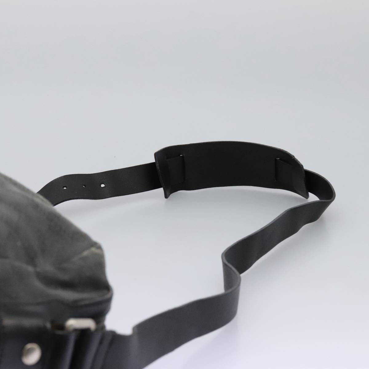 GUCCI GG Canvas Shoulder Bag Black Silver 223648 Auth 117257