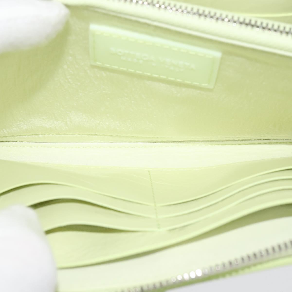 BOTTEGA VENETA INTRECCIATO Wallet Leather LIme Green Auth 117269M