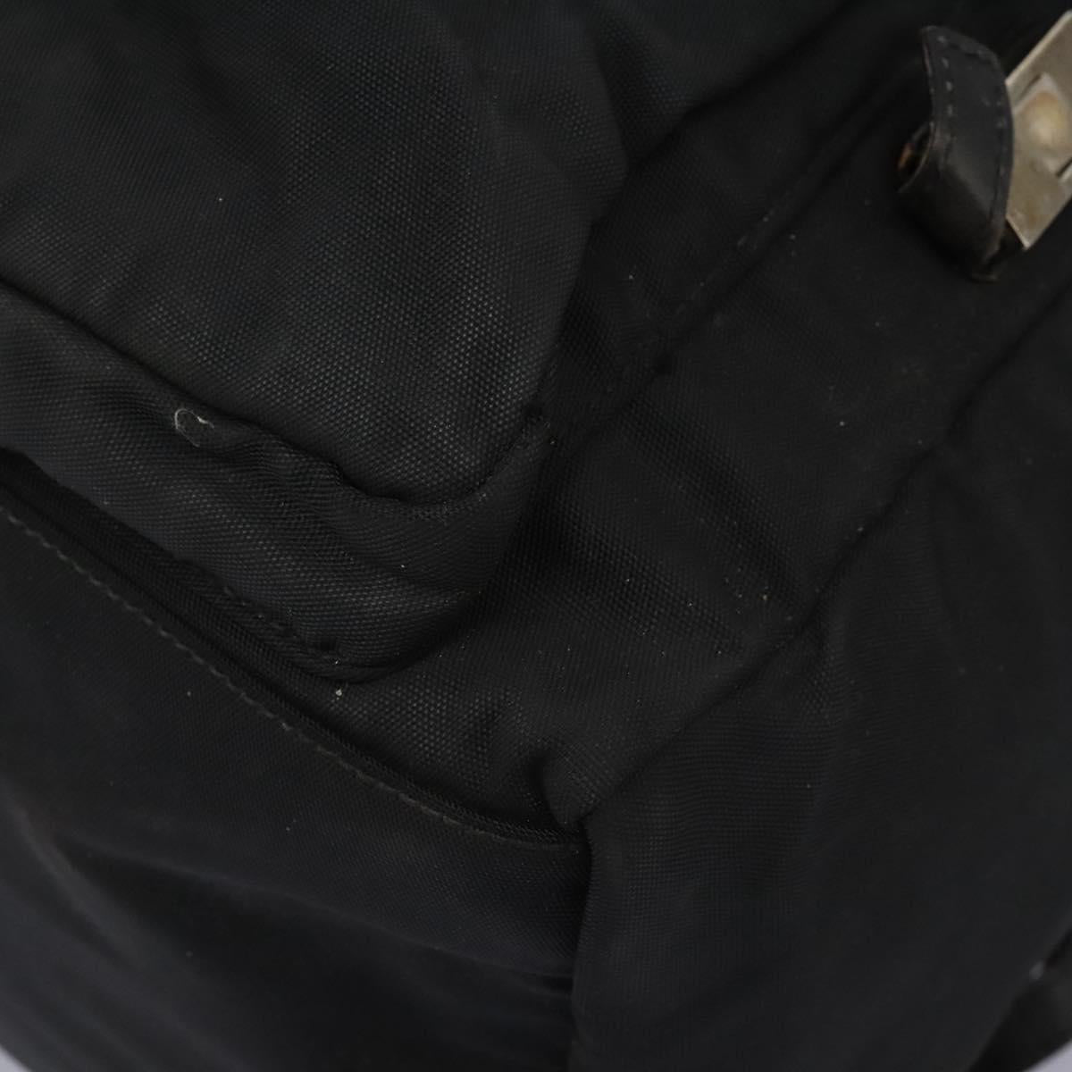 GUCCI Backpack Nylon Black Auth 117288