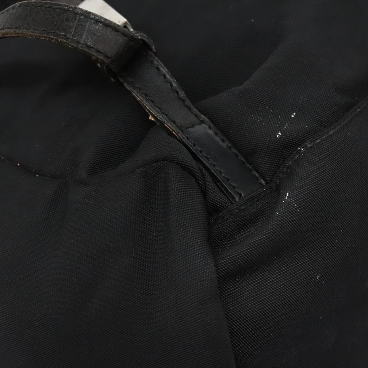 GUCCI Backpack Nylon Black Auth 117288
