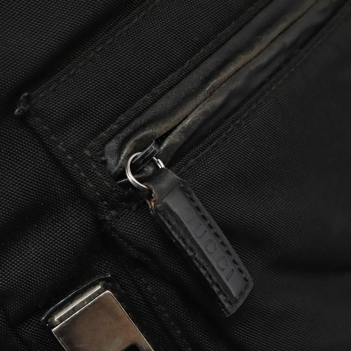 GUCCI Backpack Nylon Black Auth 117288