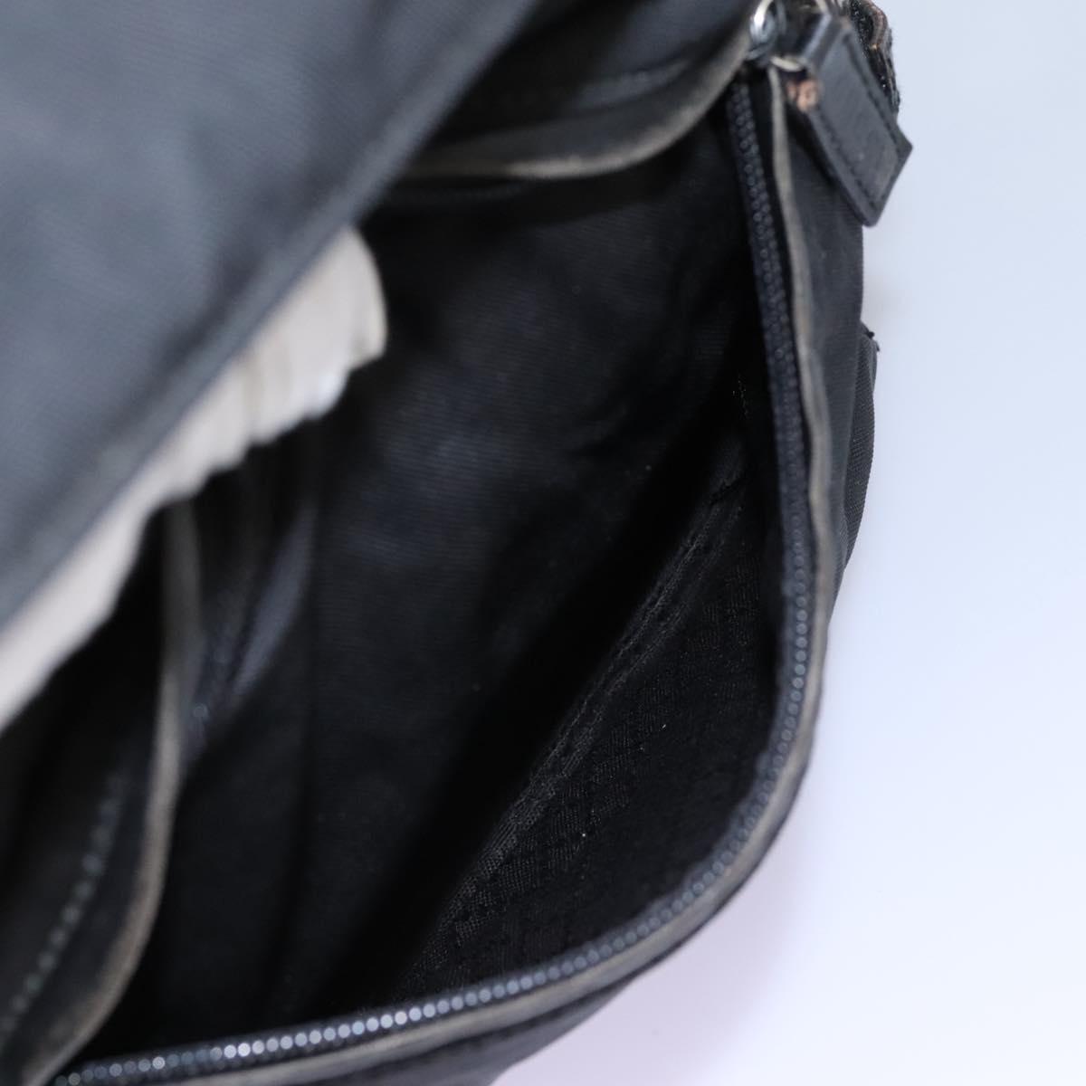 GUCCI Backpack Nylon Black Auth 117288
