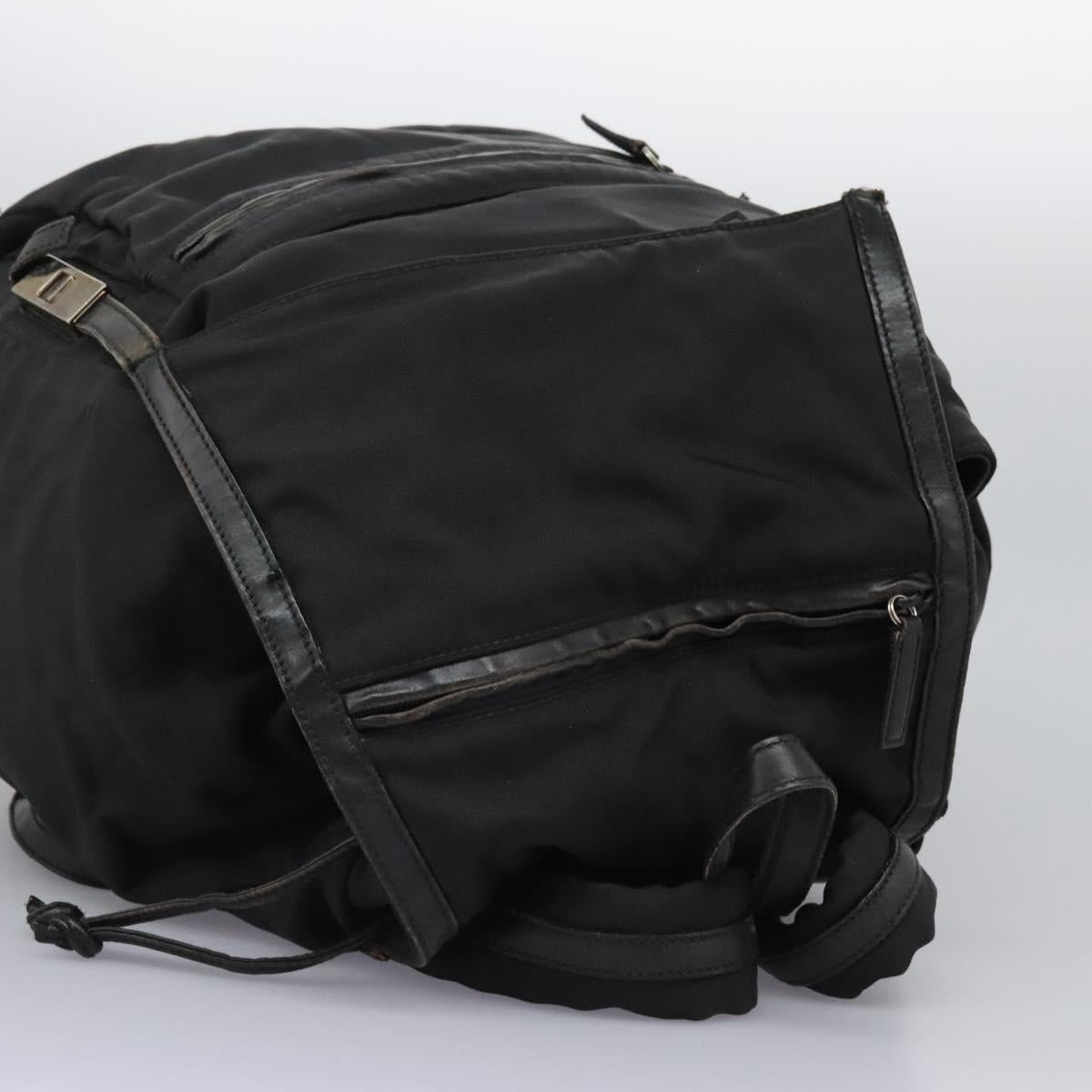GUCCI Backpack Nylon Black Auth 117288