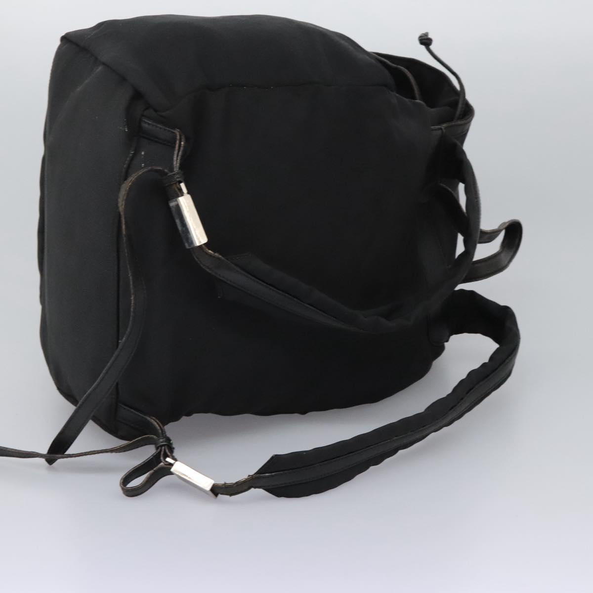 GUCCI Backpack Nylon Black Auth 117288