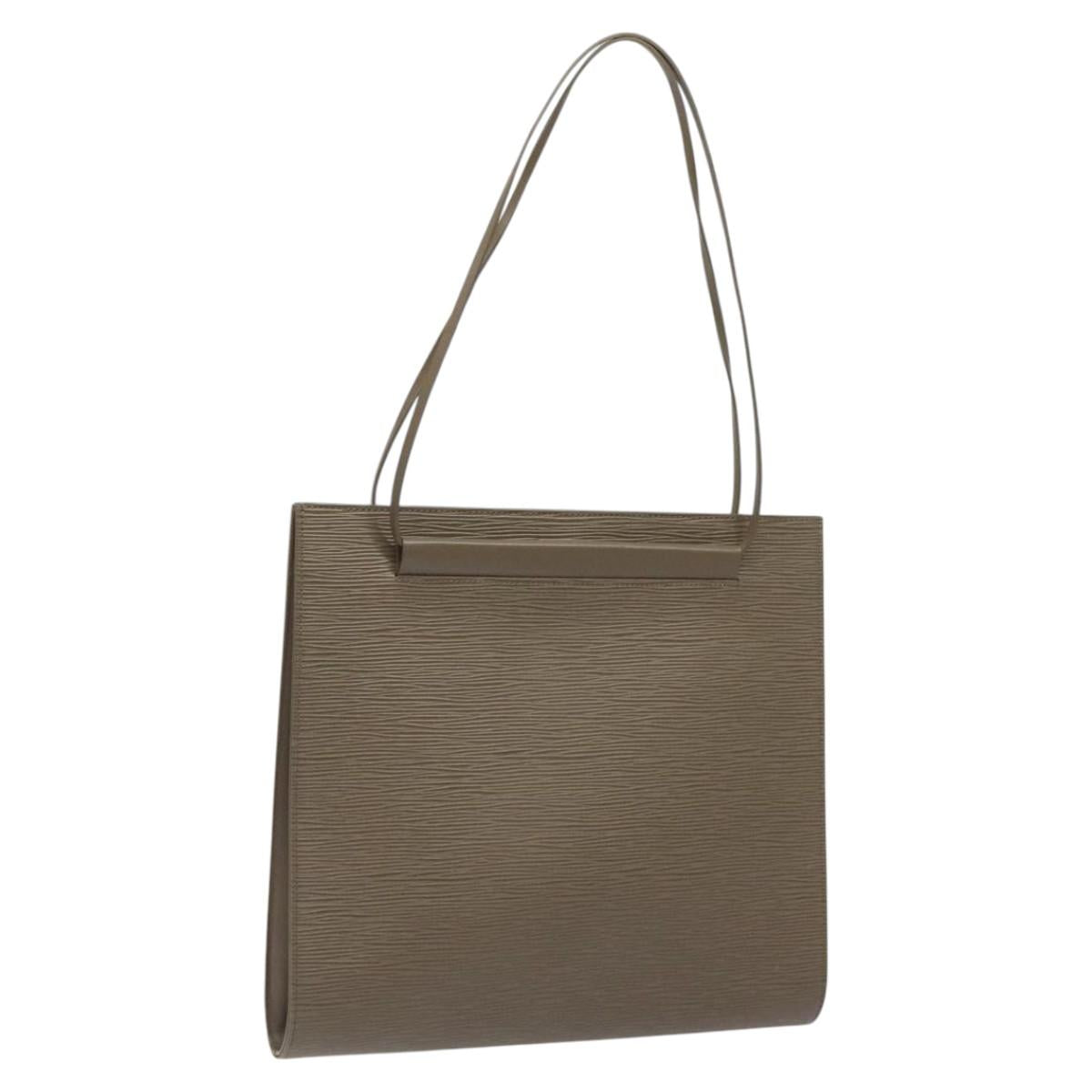 LOUIS VUITTON Epi Santropen Shoulder Bag Gray Lilac M5246B LV Auth 117338