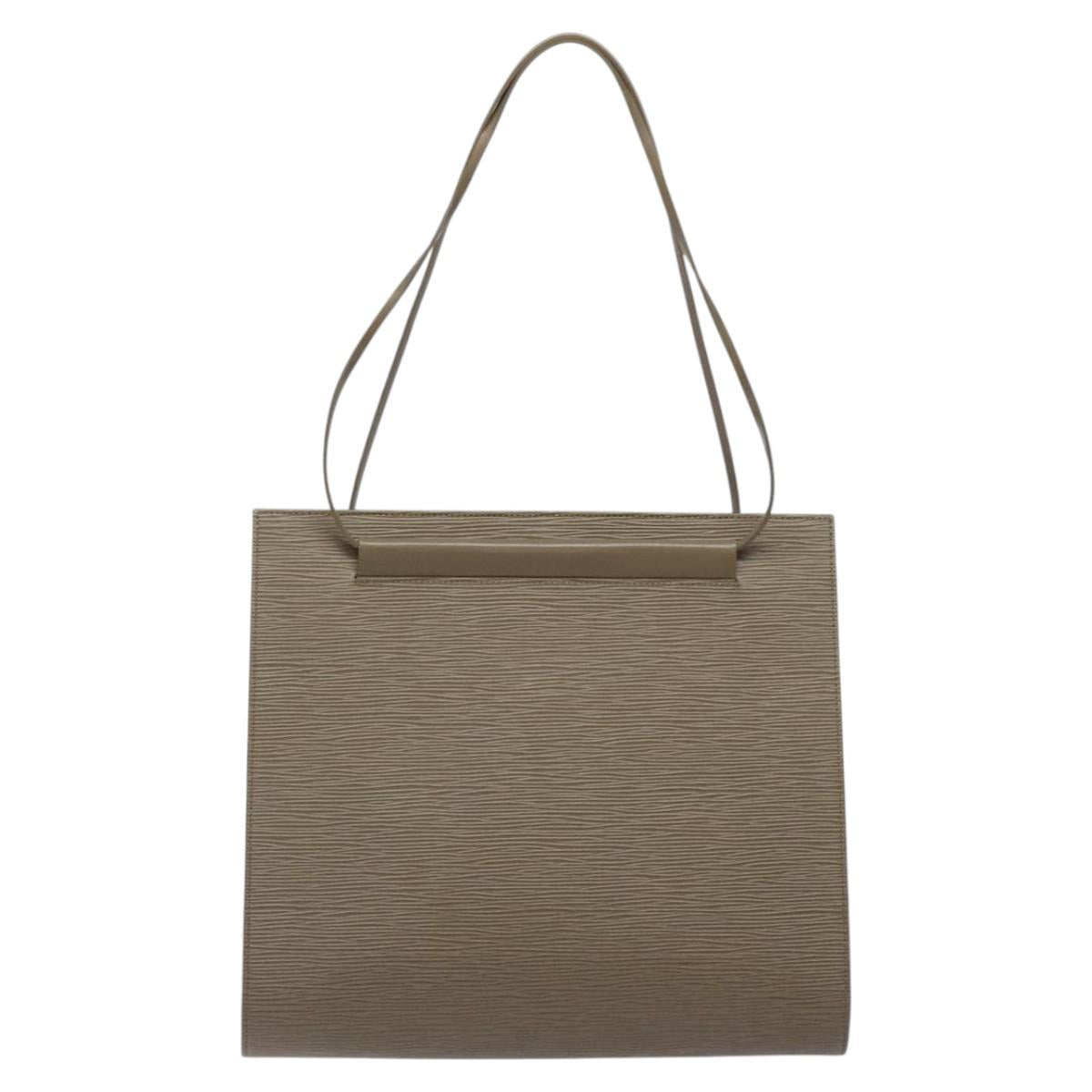 LOUIS VUITTON Epi Santropen Shoulder Bag Gray Lilac M5246B LV Auth 117338