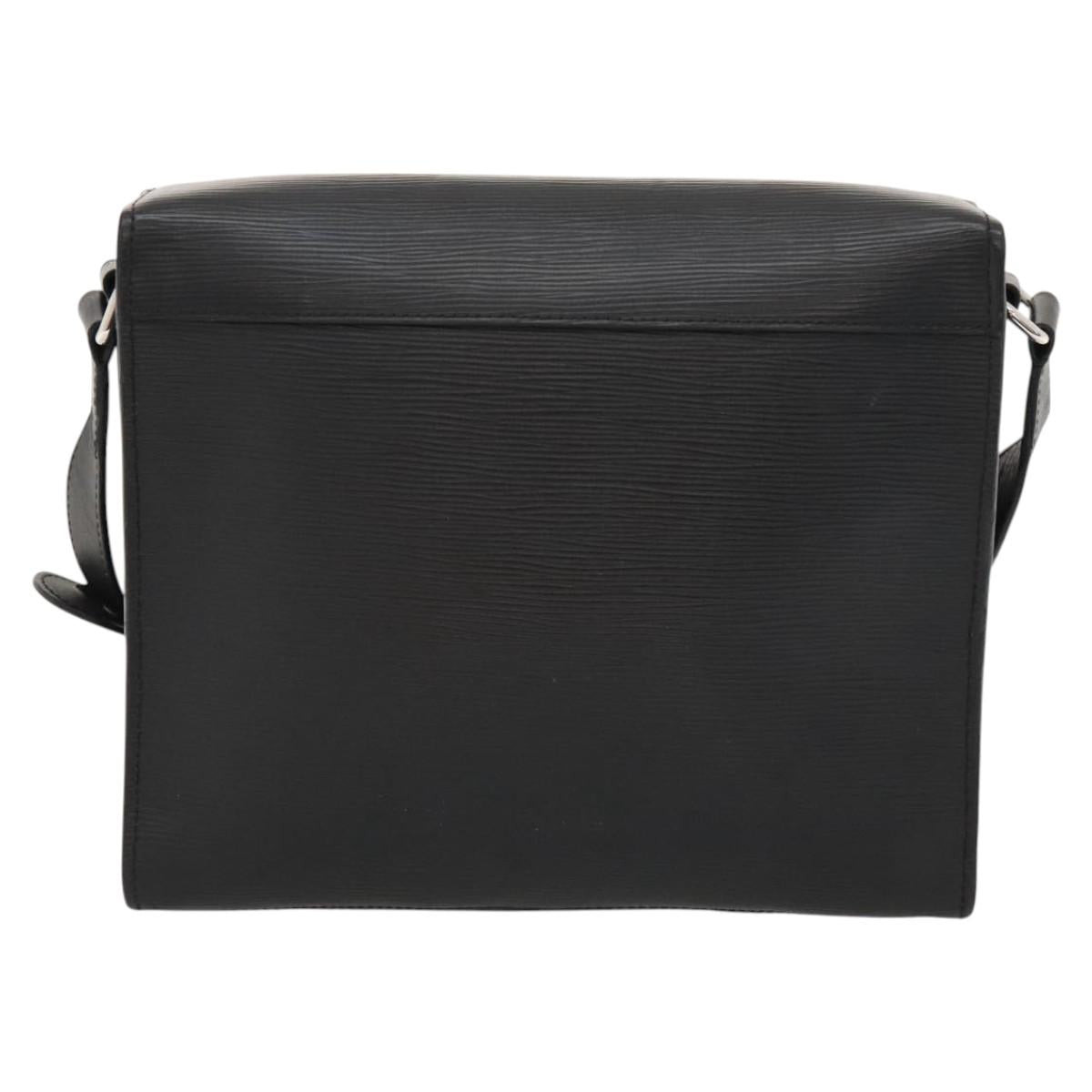 LOUIS VUITTON Epi Harrington Messenger PM Shoulder Bag Black M53404 Auth 117374