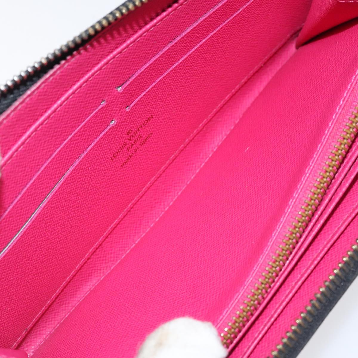 LOUIS VUITTON Monogram Multicolor Zippy Wallet Long Black M60243 LV Auth 117381