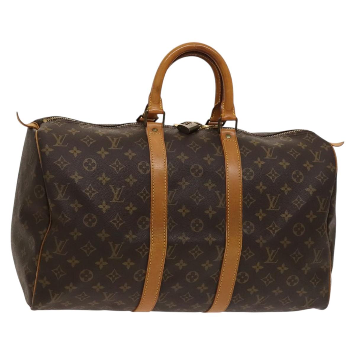 LOUIS VUITTON Monogram Keepall 45 Boston Bag M41428 LV Auth 117428
