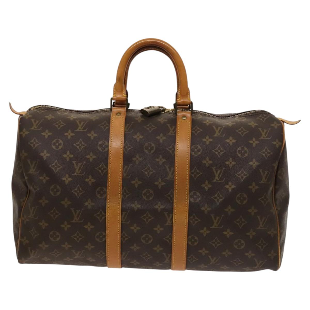 LOUIS VUITTON Monogram Keepall 45 Boston Bag M41428 LV Auth 117428