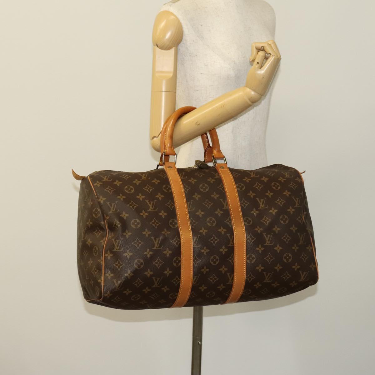LOUIS VUITTON Monogram Keepall 45 Boston Bag M41428 LV Auth 117428