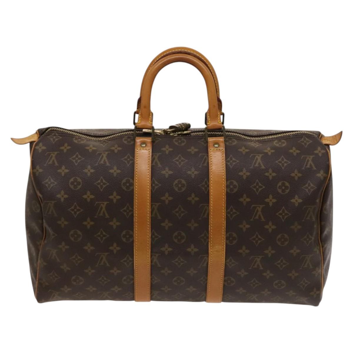 LOUIS VUITTON Monogram Keepall 45 Boston Bag M41428 LV Auth 117428