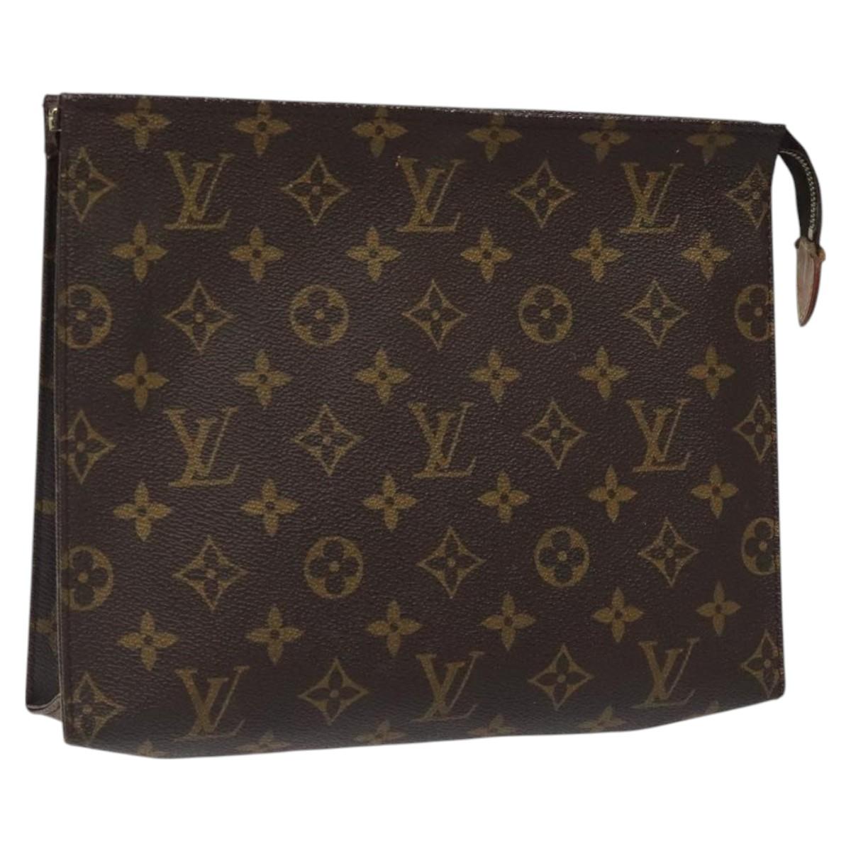 LOUIS VUITTON Monogram Posh Toilette 26 Pouch M47542 LV Auth 117465