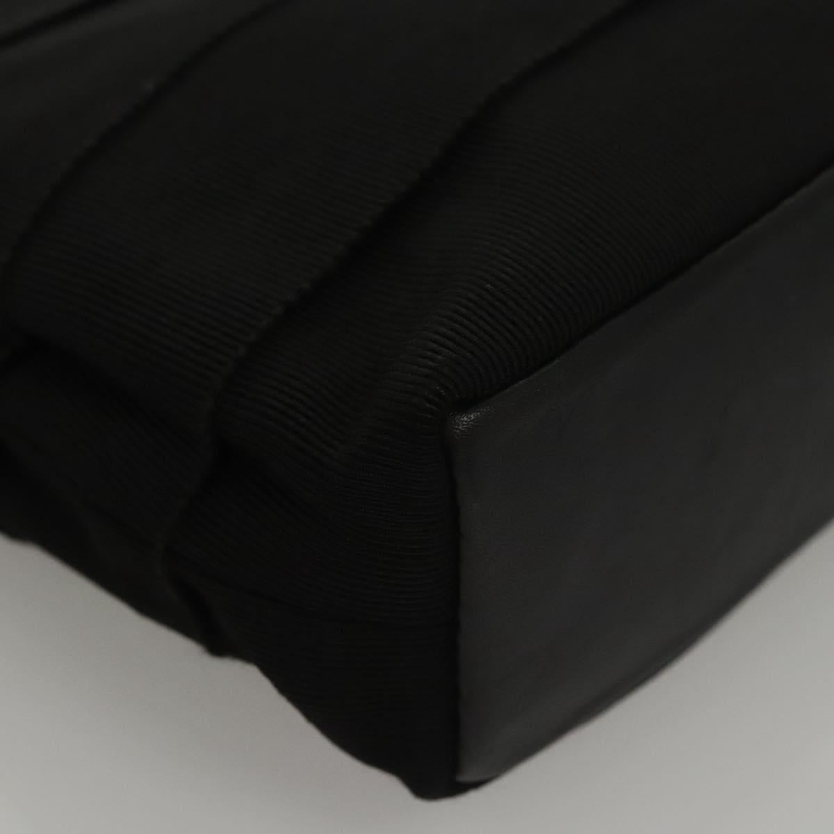 Salvatore Ferragamo Vala Hand Bag Canvas Black Auth 117491