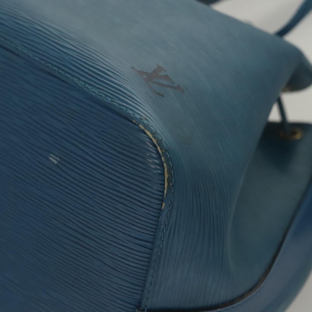LOUIS VUITTON Epi Petit Noe Shoulder Bag Blue M44105 LV Auth 117506