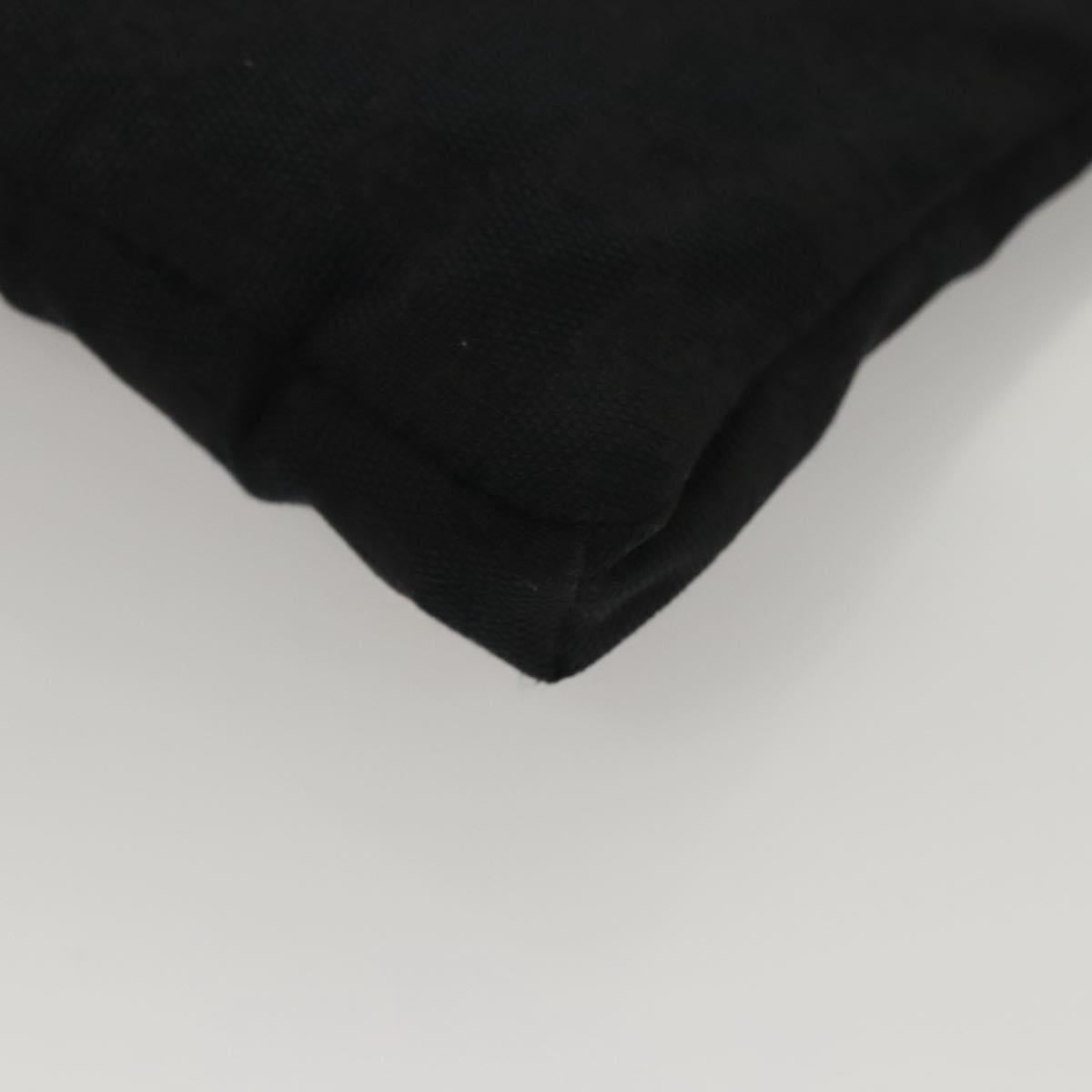 GUCCI GG Canvas Waist bag Black Silver 28566 Auth 117524