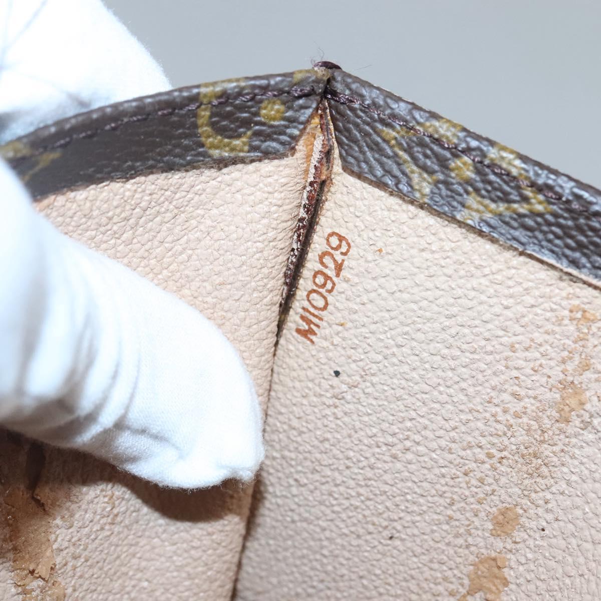 LOUIS VUITTON Monogram Sac Plat Hand Bag M51140 LV Auth 117530