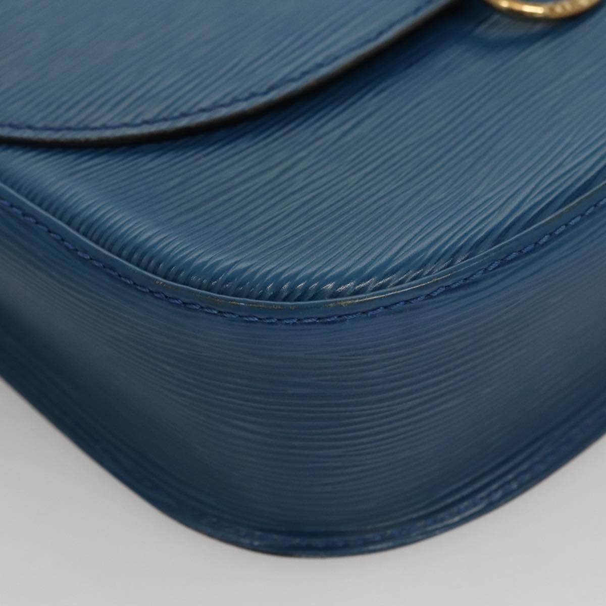 LOUIS VUITTON Epi Saint Cloud GM Shoulder Bag Toledo Blue M52195 LV Auth 117532