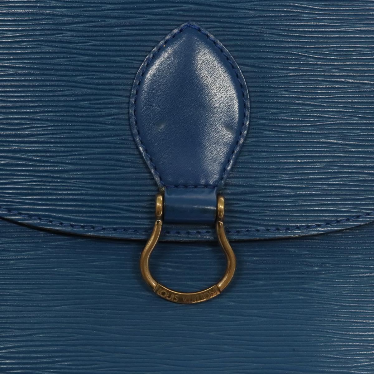 LOUIS VUITTON Epi Saint Cloud GM Shoulder Bag Toledo Blue M52195 LV Auth 117532