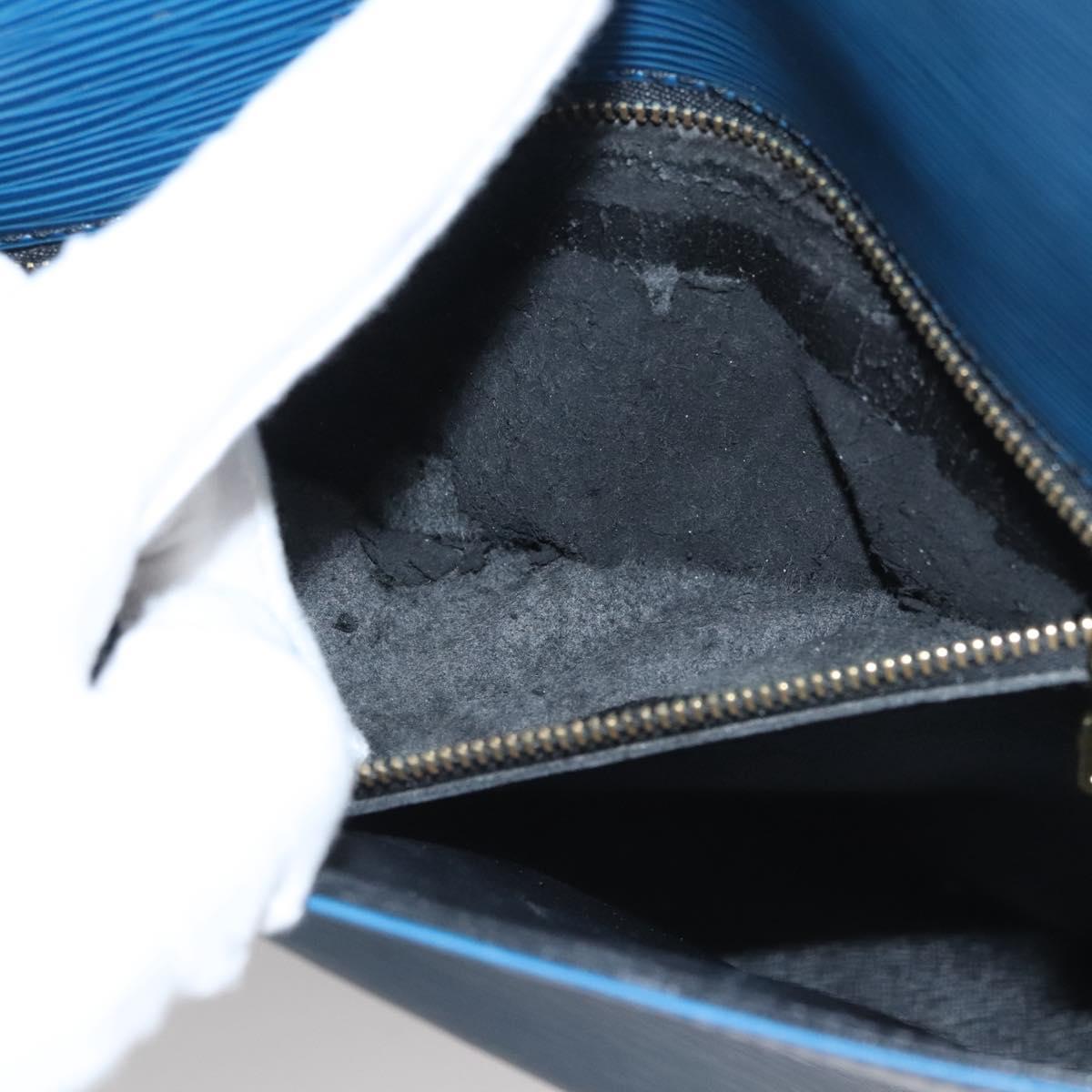 LOUIS VUITTON Epi Saint Cloud GM Shoulder Bag Toledo Blue M52195 LV Auth 117532