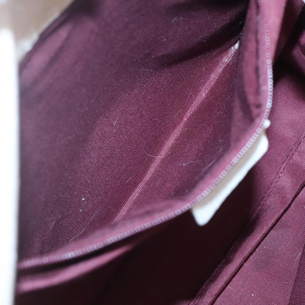 BVLGARI Logo Mania Tote Bag Canvas Pink White Silver Auth 117578