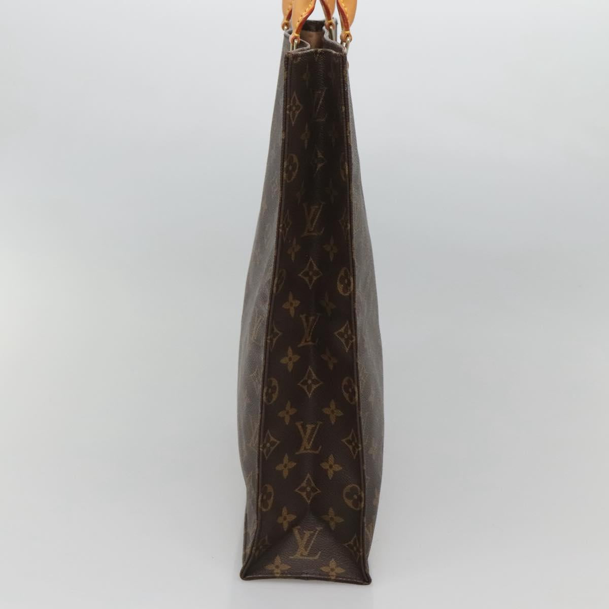 LOUIS VUITTON Monogram Sac Plat Hand Bag M51140 LV Auth 117646