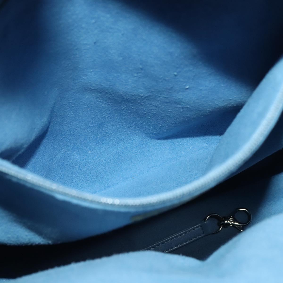 CHANEL Matelasse Backpack Cotton Orange Silver CC Auth 117675