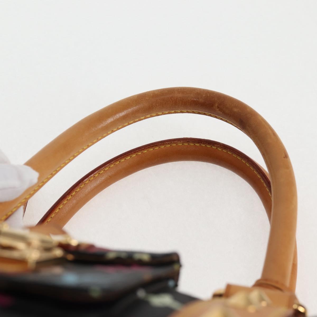 LOUIS VUITTON Monogram Multicolor Keepall 45 Bag Black M92640 Auth 117676V