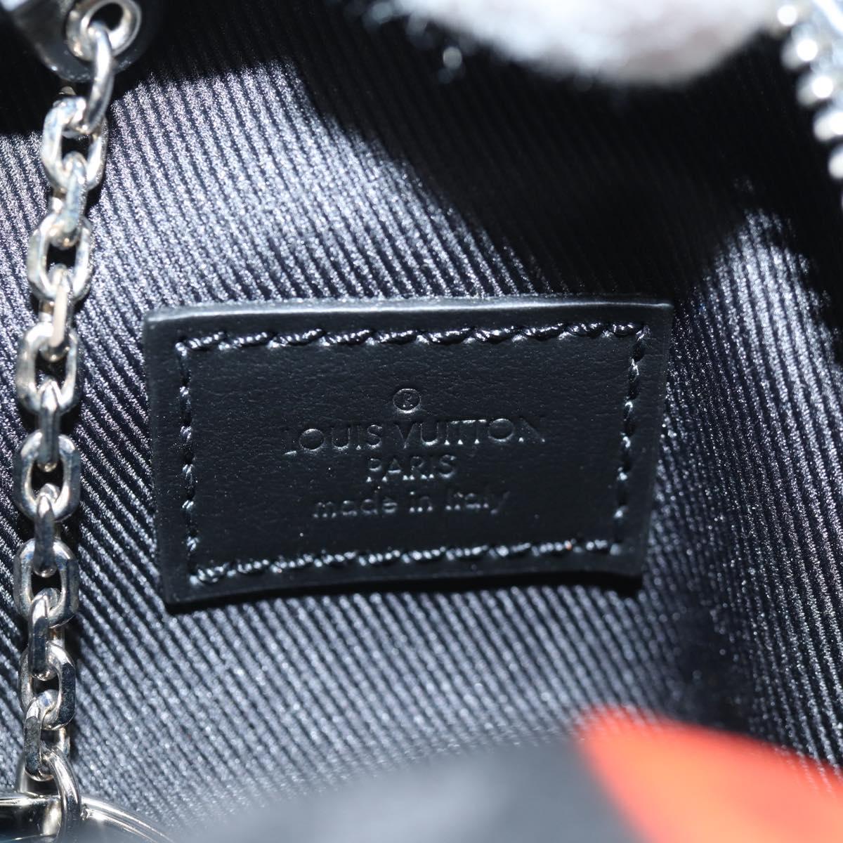 LOUIS VUITTON Eclipse Graffiti Porte Cle Squared Pouch M00969 Auth 117679AM