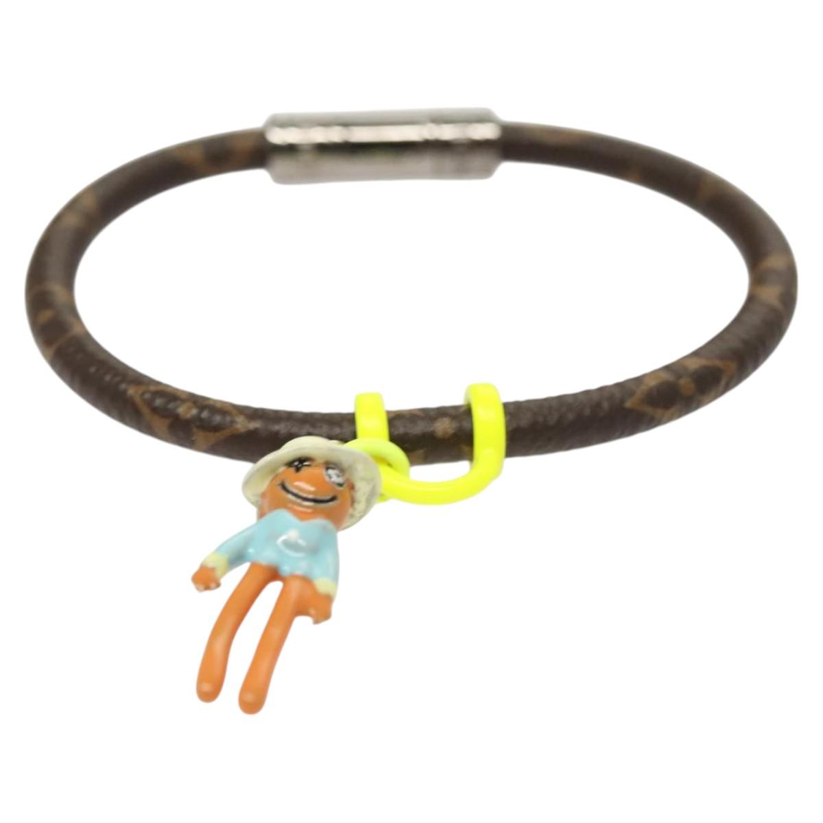 LOUIS VUITTON Monogram Bracelet Hangit Mascot Bracelet MP286E LV Auth 117680AM
