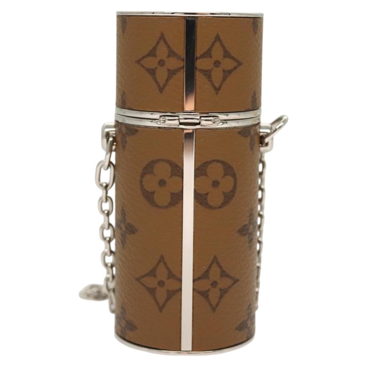 LOUIS VUITTON Monogram Reverse Lipstick case Cosmetic Pouch MP2407 Auth 117681