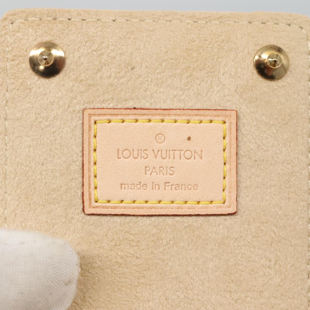 LOUIS VUITTON Monogram Jewelry Case Jewelry Box LV Auth 117703