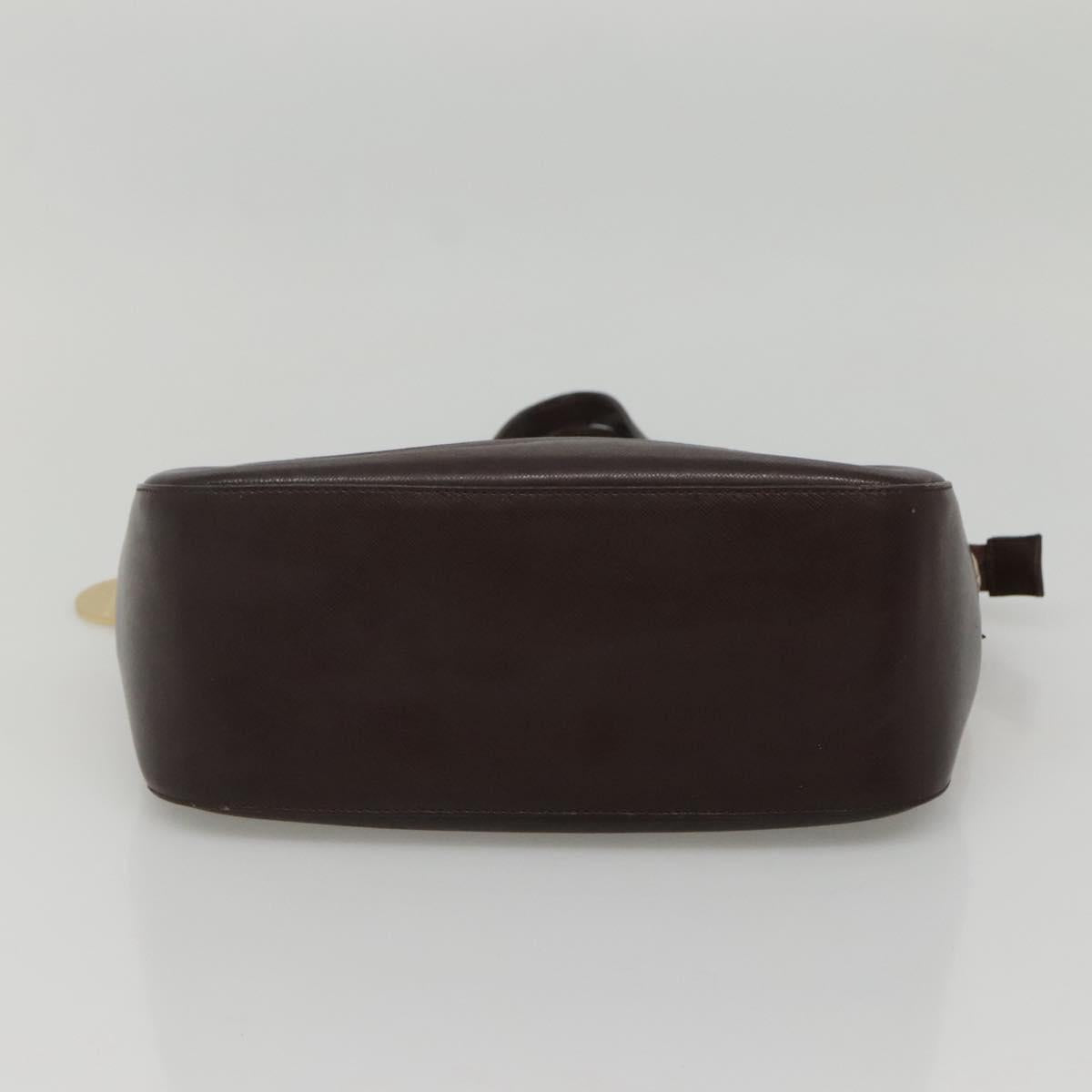 BURBERRY Nova Check Hand Bag Canvas Beige Brown Auth 117714