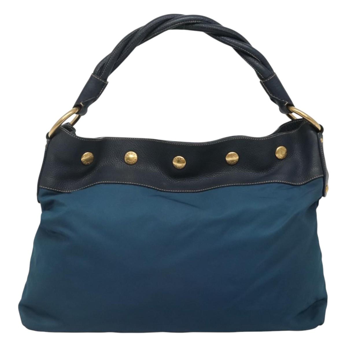 PRADA Shoulder Bag Nylon Blue Auth 117720