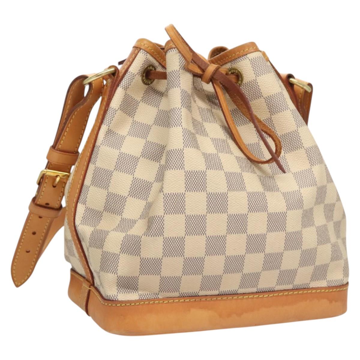 LOUIS VUITTON Damier Azur Noe BB Shoulder Bag N41220 LV Auth 117751
