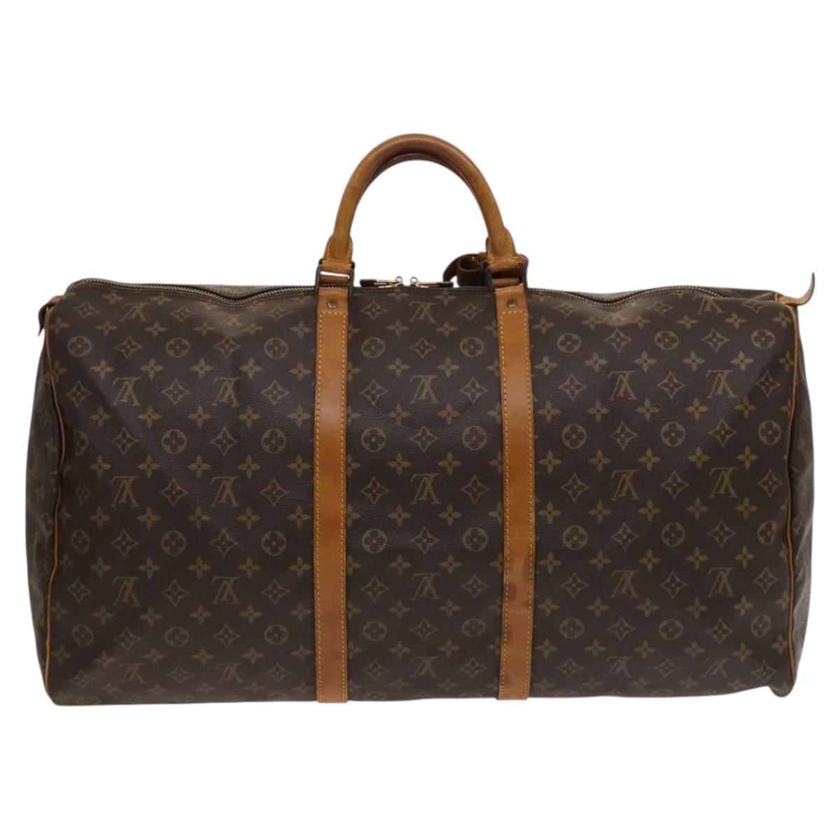 LOUIS VUITTON Monogram Keepall 60 Boston Bag M41422 LV Auth 117757