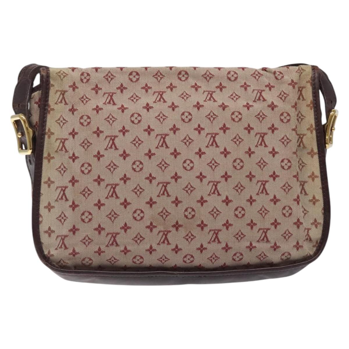 LOUIS VUITTON Monogram Mini Belanger Shoulder Bag Red M92671 LV Auth 117762